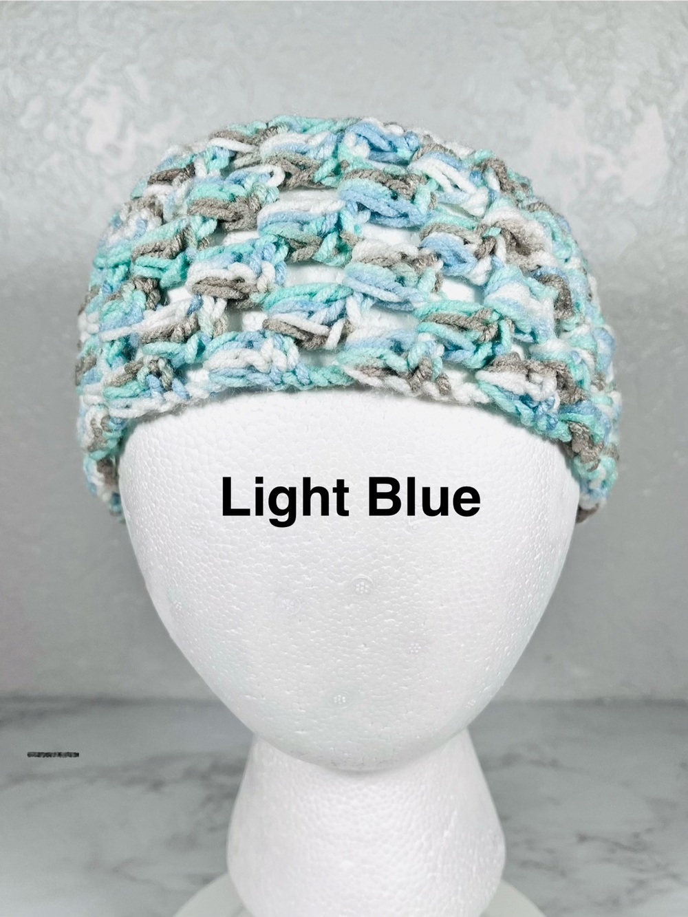 Crochet Headband Ponytail Holder - Picture 6 of 9